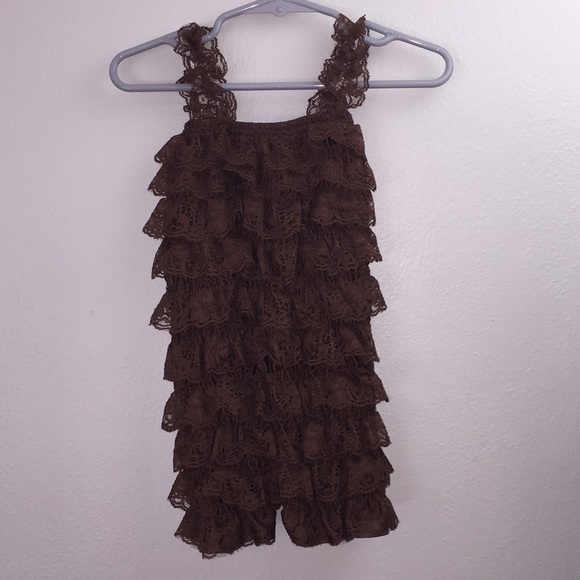 AdoraBelle Lace Romper - Sz. M (9-24 Months) - Picture 6 of 6